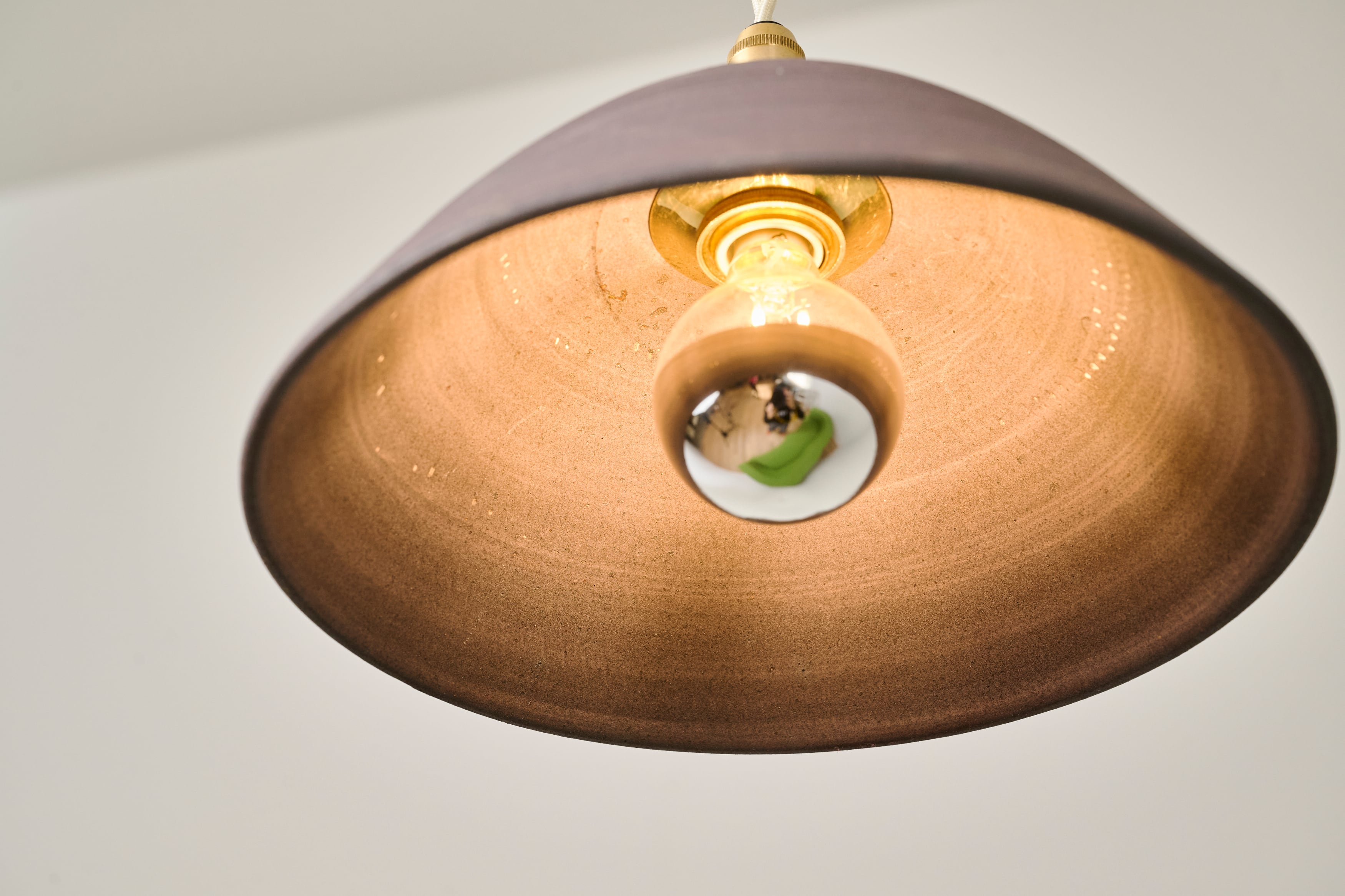 Onta lampshade 小鹿田焼ランプシェード ボウル 焼き締め サビ | eranoiwa