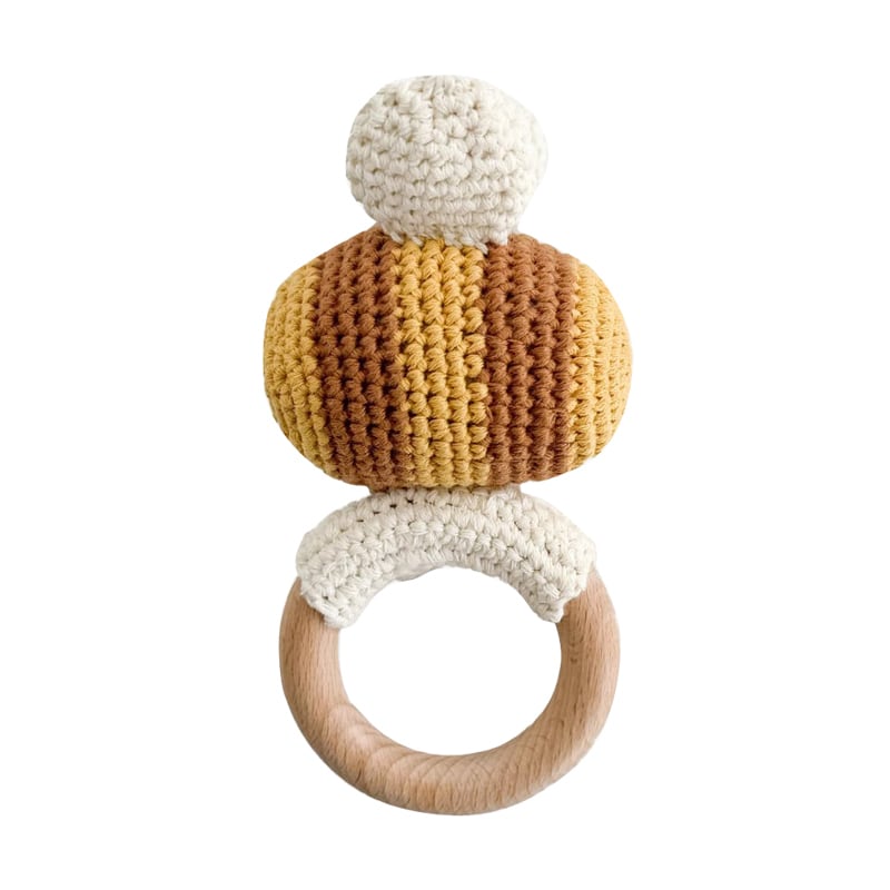 Crochet Rattle(歯固め) / Bee