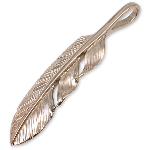 鷲見太郎 Pendant ペンダント】S K18ホワイトゴールドフェザーK18