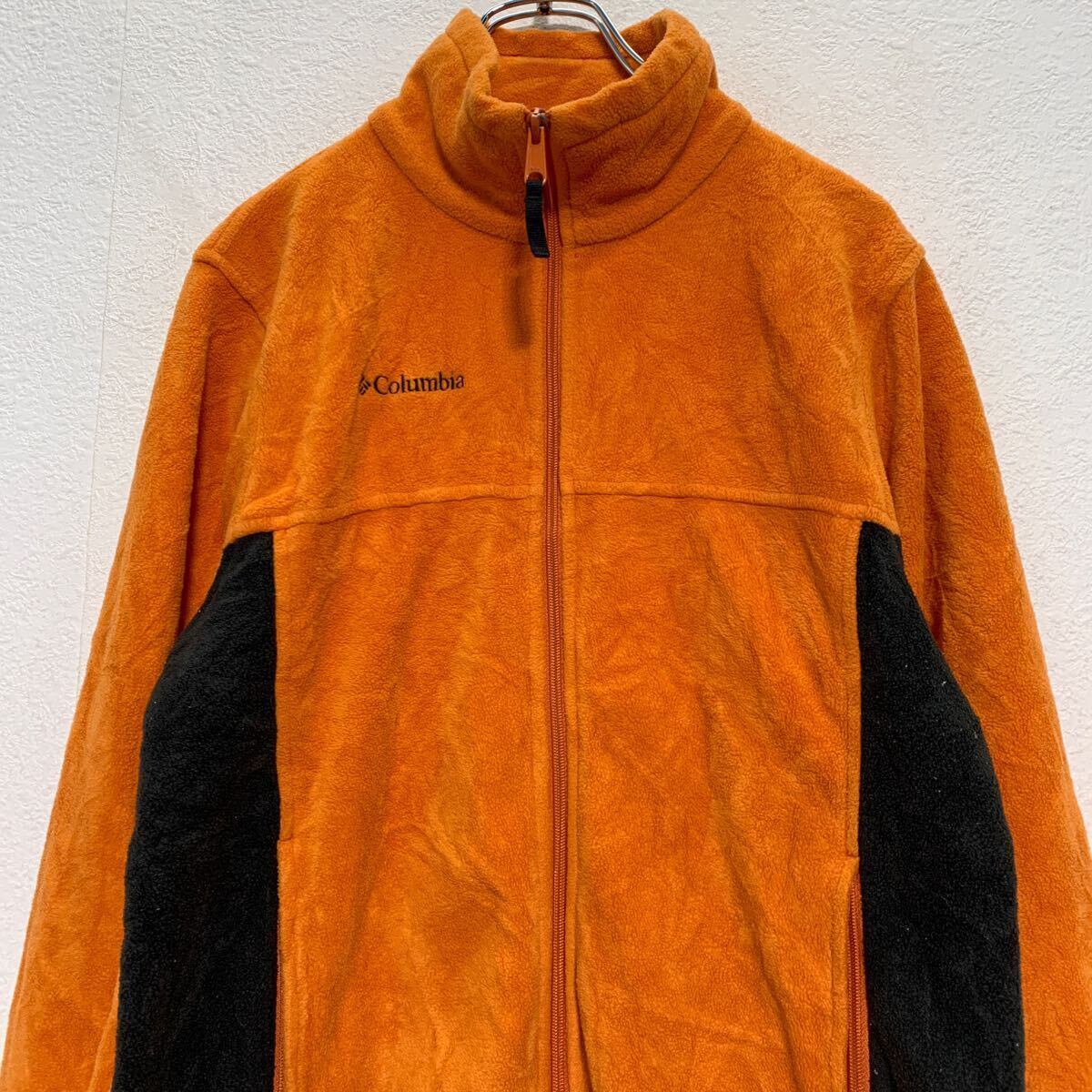 Columbia ジップアップ フリースジャケット 160〜 キッズ オレンジ
