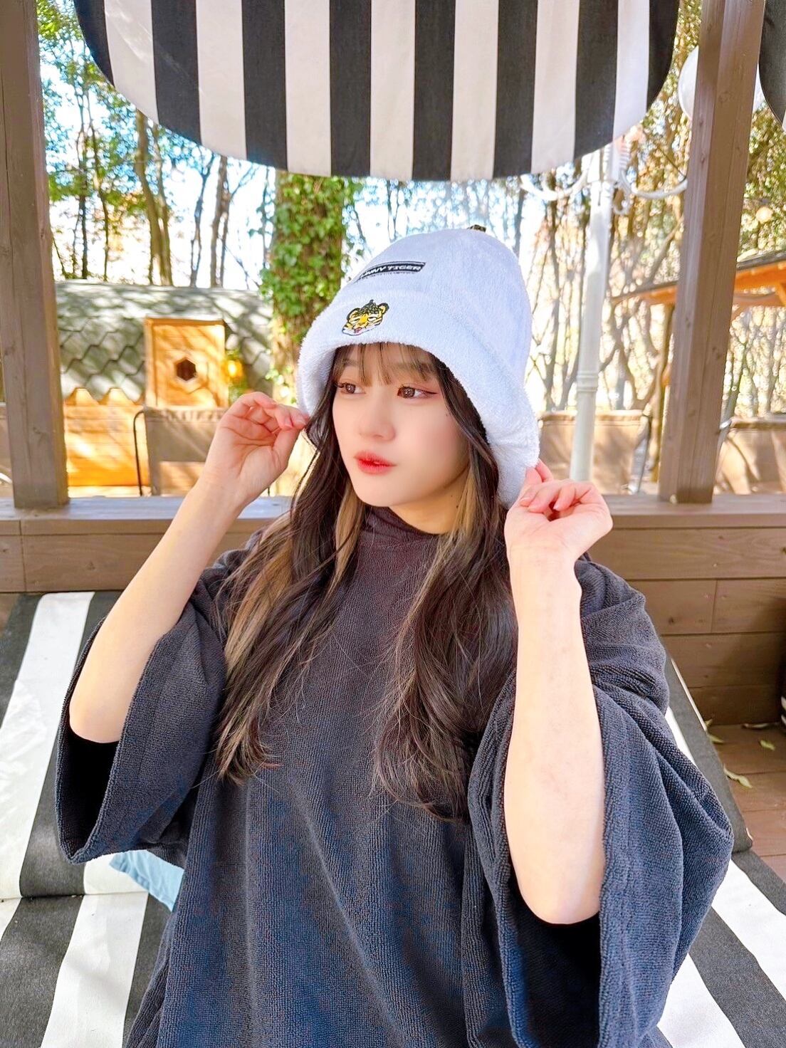 FUNNY TIGER】FUNNY サウナハット（ホワイト） | SAUFULL