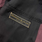 リネン シルク混 イタリア製 DONNA KARAN ダナキャラン 背抜き 3B テーラードジャケット 40/パープル系 メンズ