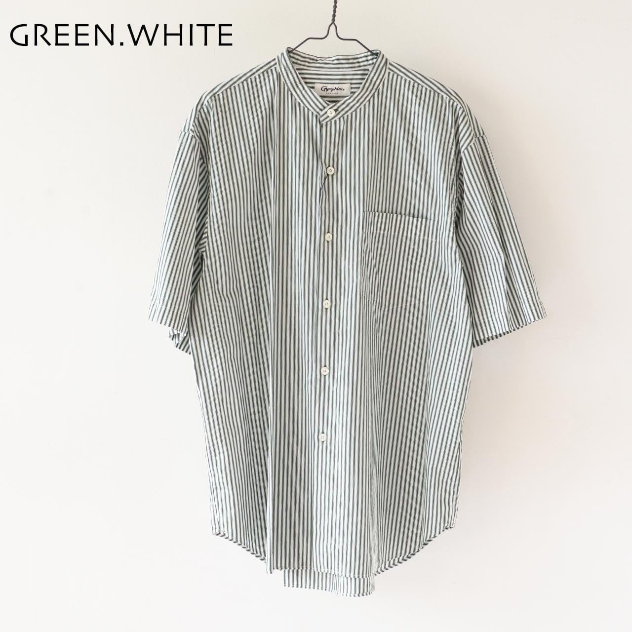 Gymphlex [ジムフレックス] M BAND COLLAR SHIRT S/S [GY-B0156MUL