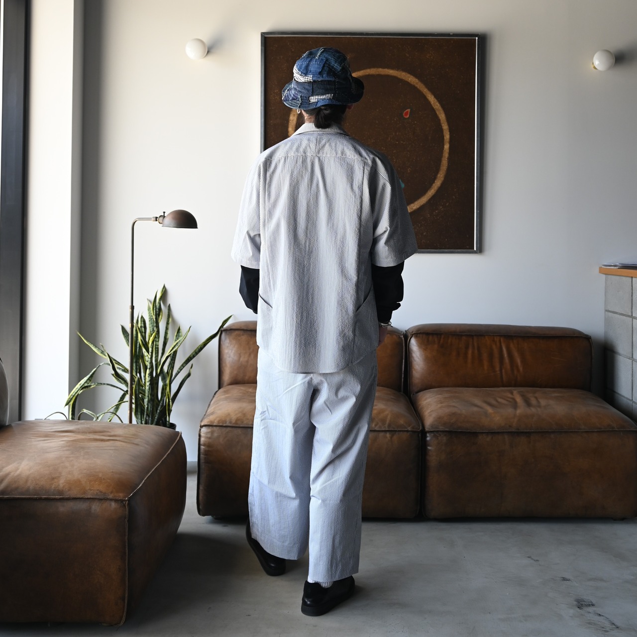 KUON(クオン)Seersucker Kite Shirt セットアップスタイル