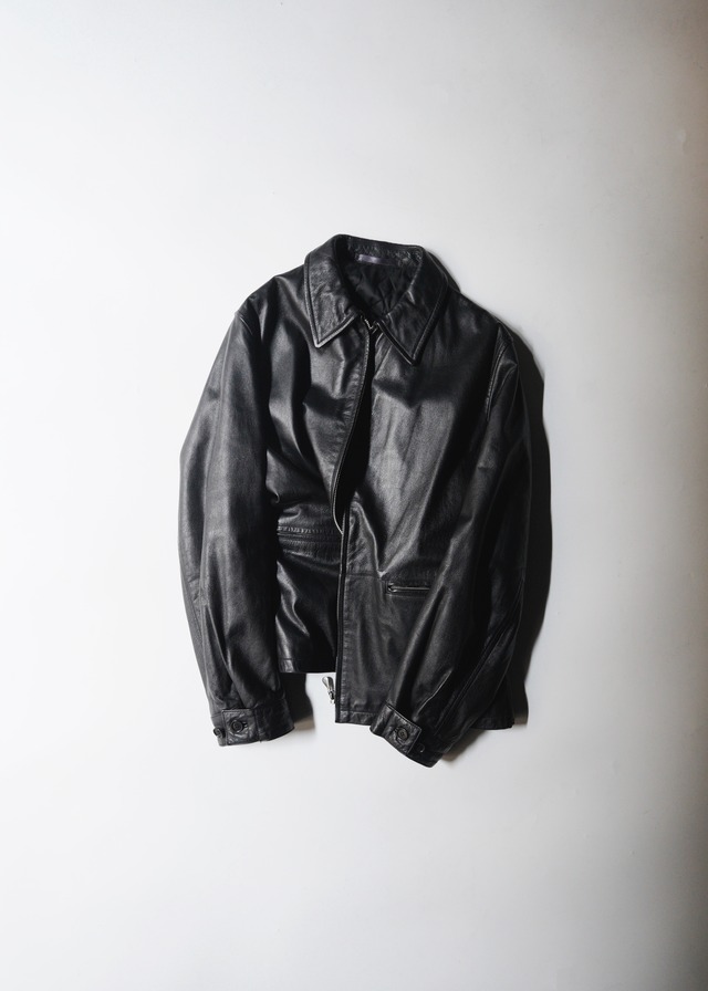 90’s-00’s Paul Smith zip up cow leather jacket