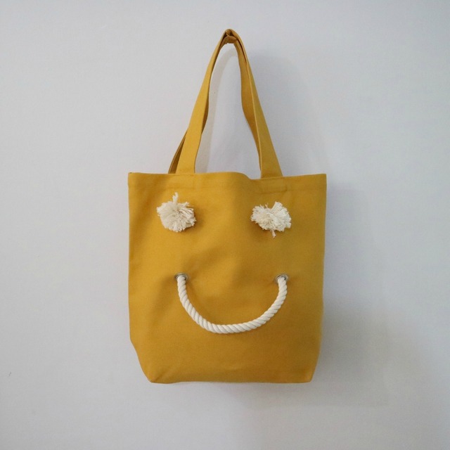 SMILE TOTE - Ｓ - MUSTARD