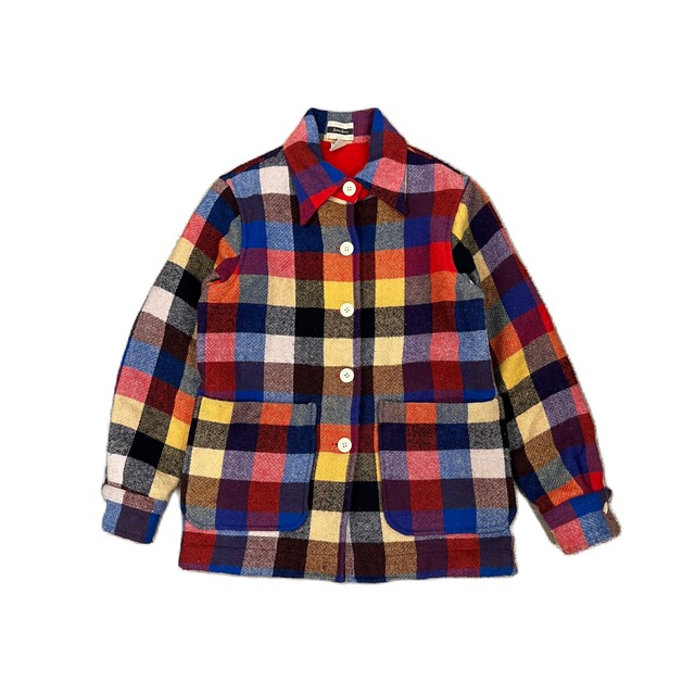 Vintage Plaid Shirt Jacket ¥12,400+tax
