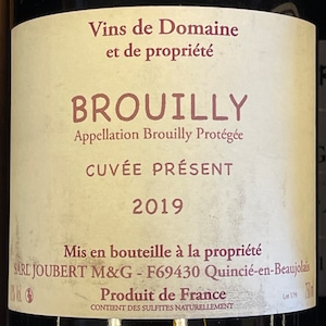 2019 Brouilly Cuvee Present, Dm. Joubert