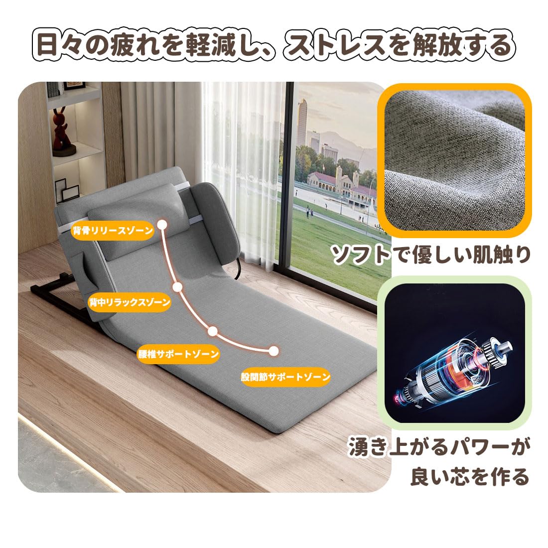 新春セール】手動式ベッド 電動背もたれ 介護ベッド用 電動 起き上がり