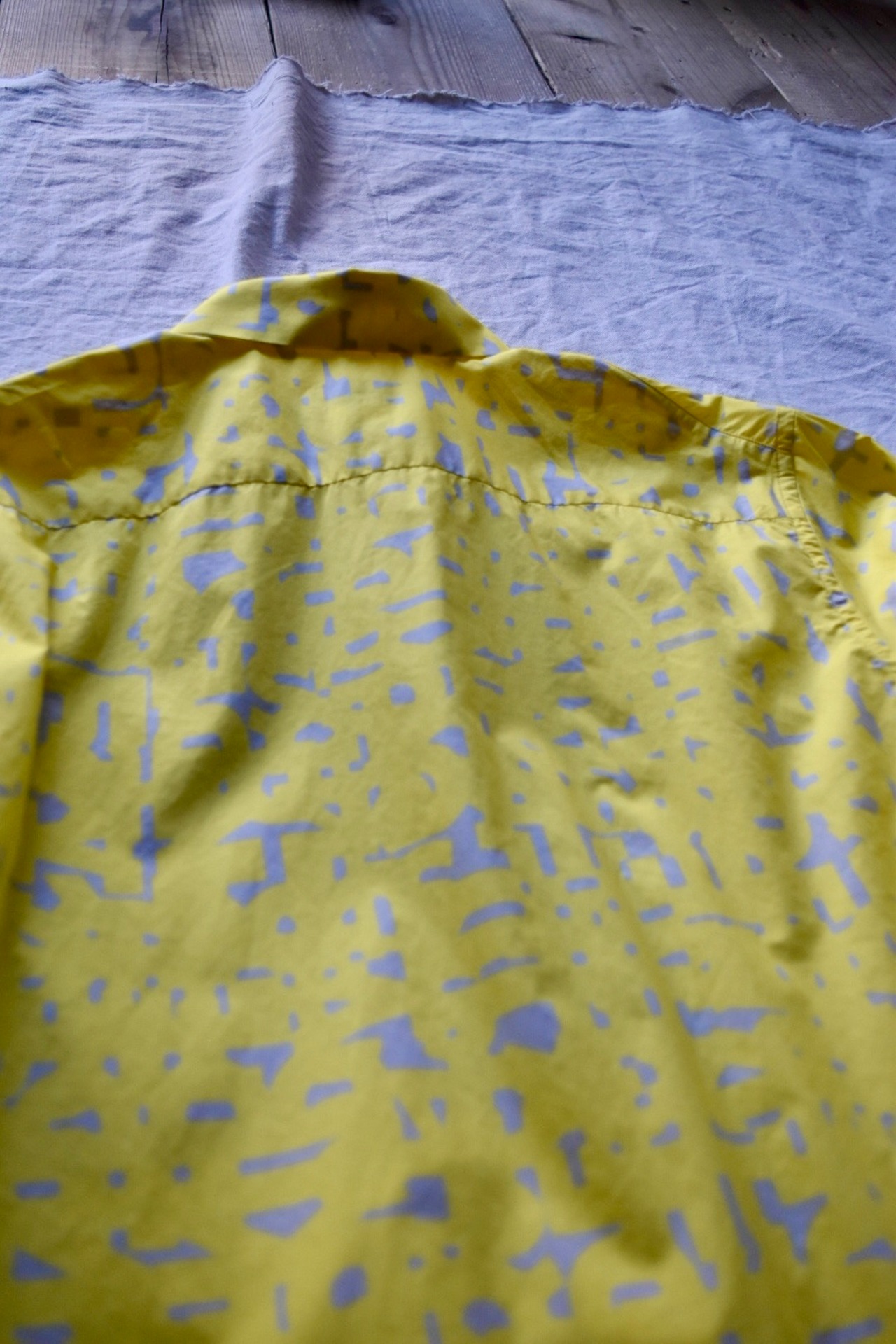 "JIL SANDER" Yellow art shirt