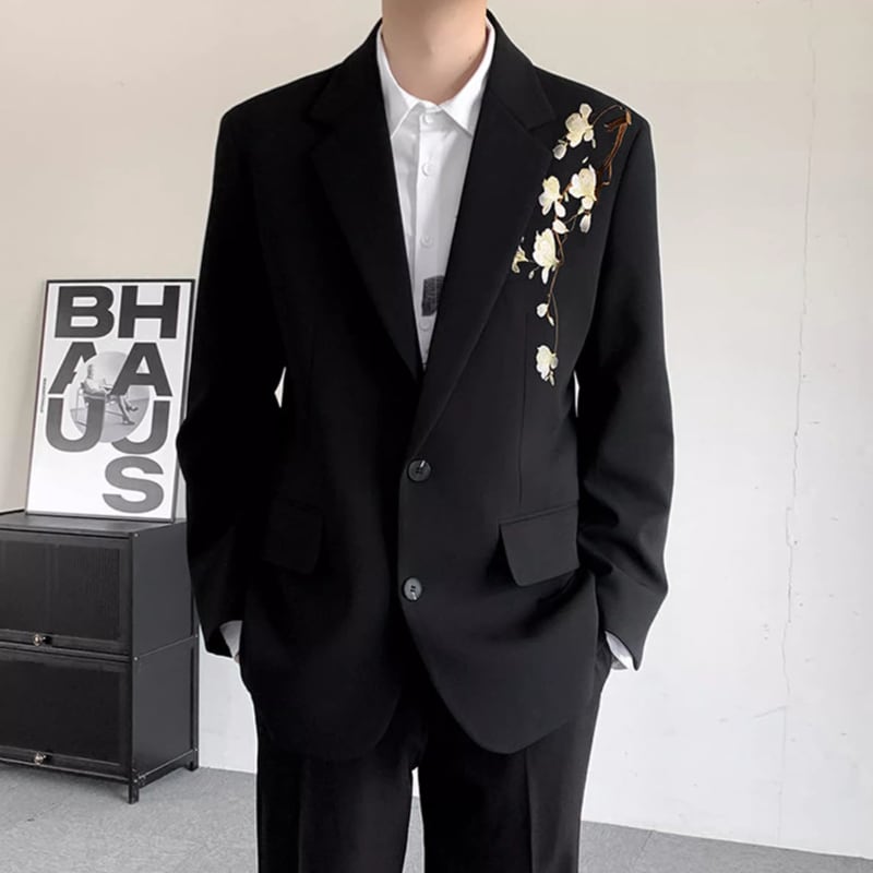 長袖 デザイン レギュラー丈 ジャケット 1color MOJ0130