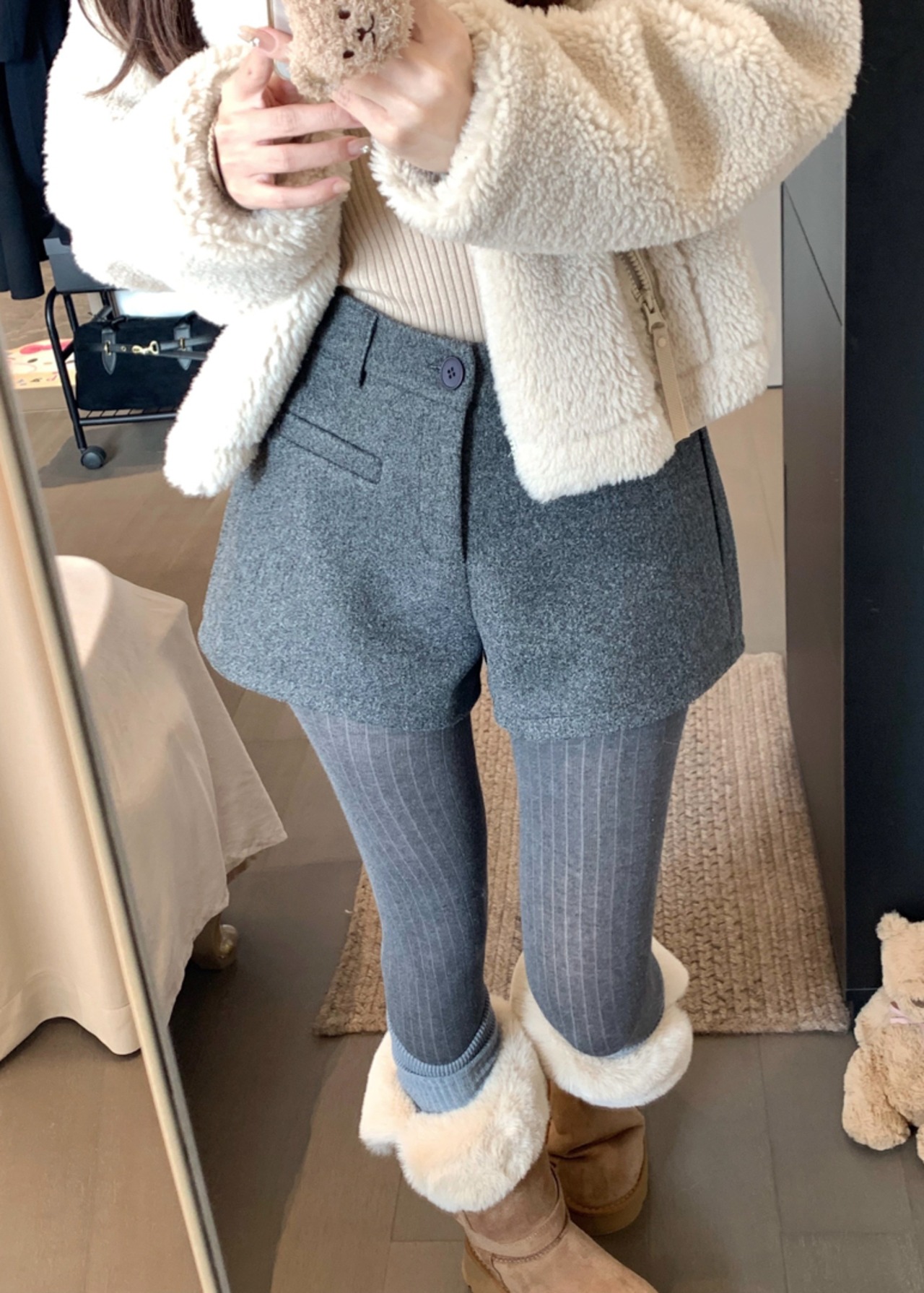 ウールライクショートパンツ LK1801