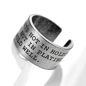Silver Color Alphabet Ring / シルバー カラー アルファベット リング