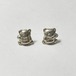 Vintage 925 Silver Teddy Bear Stud Earrings