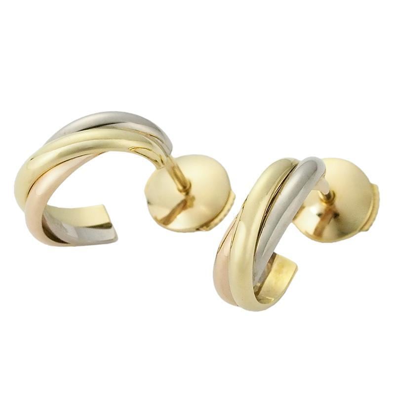 カルティエ Cartier ディアマンレジェ ダムール MM ピアス K18PG 仕上