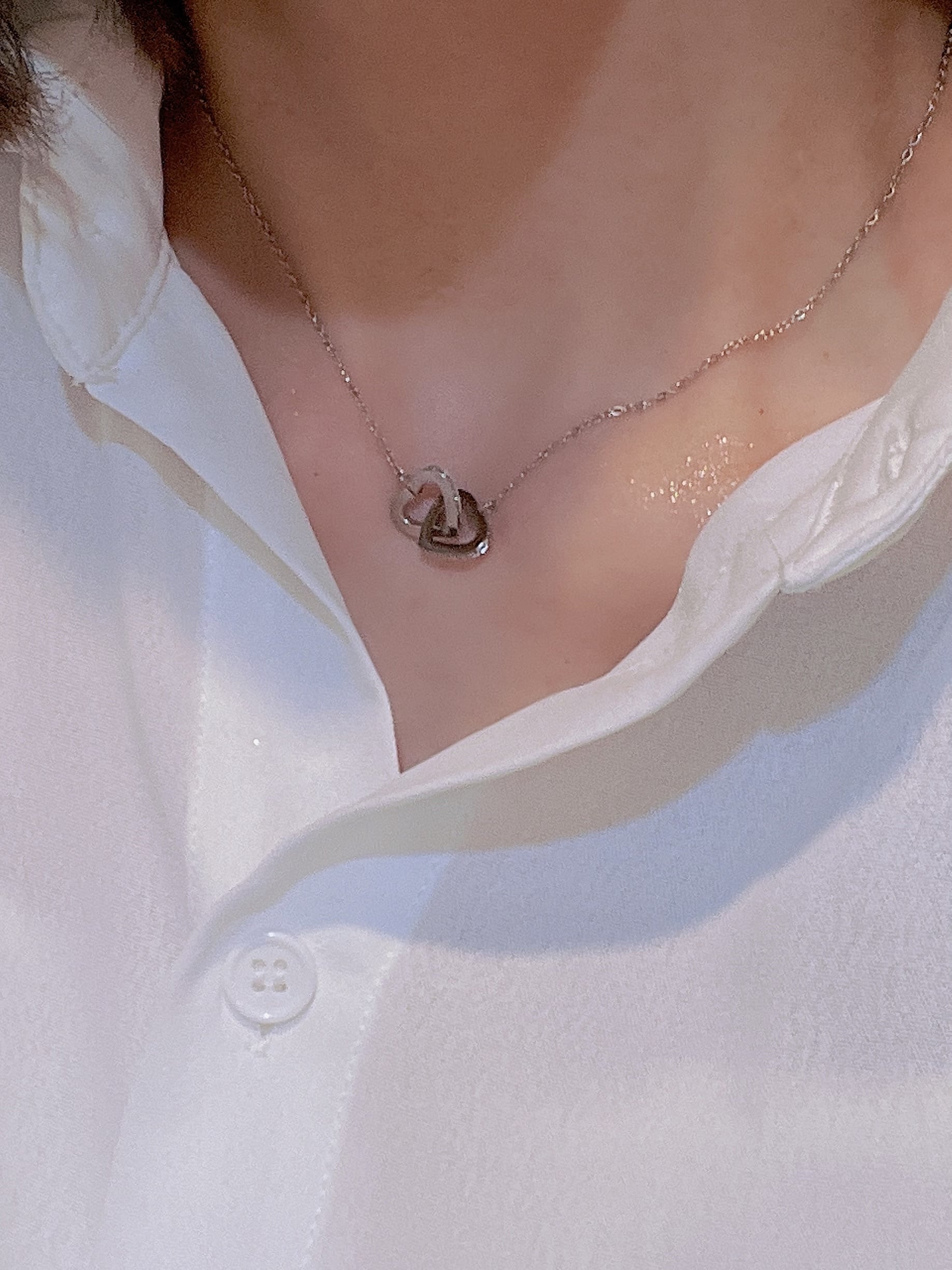 Link heart necklace | milcy（ミルシー） 大人フェミニンアクセサリー