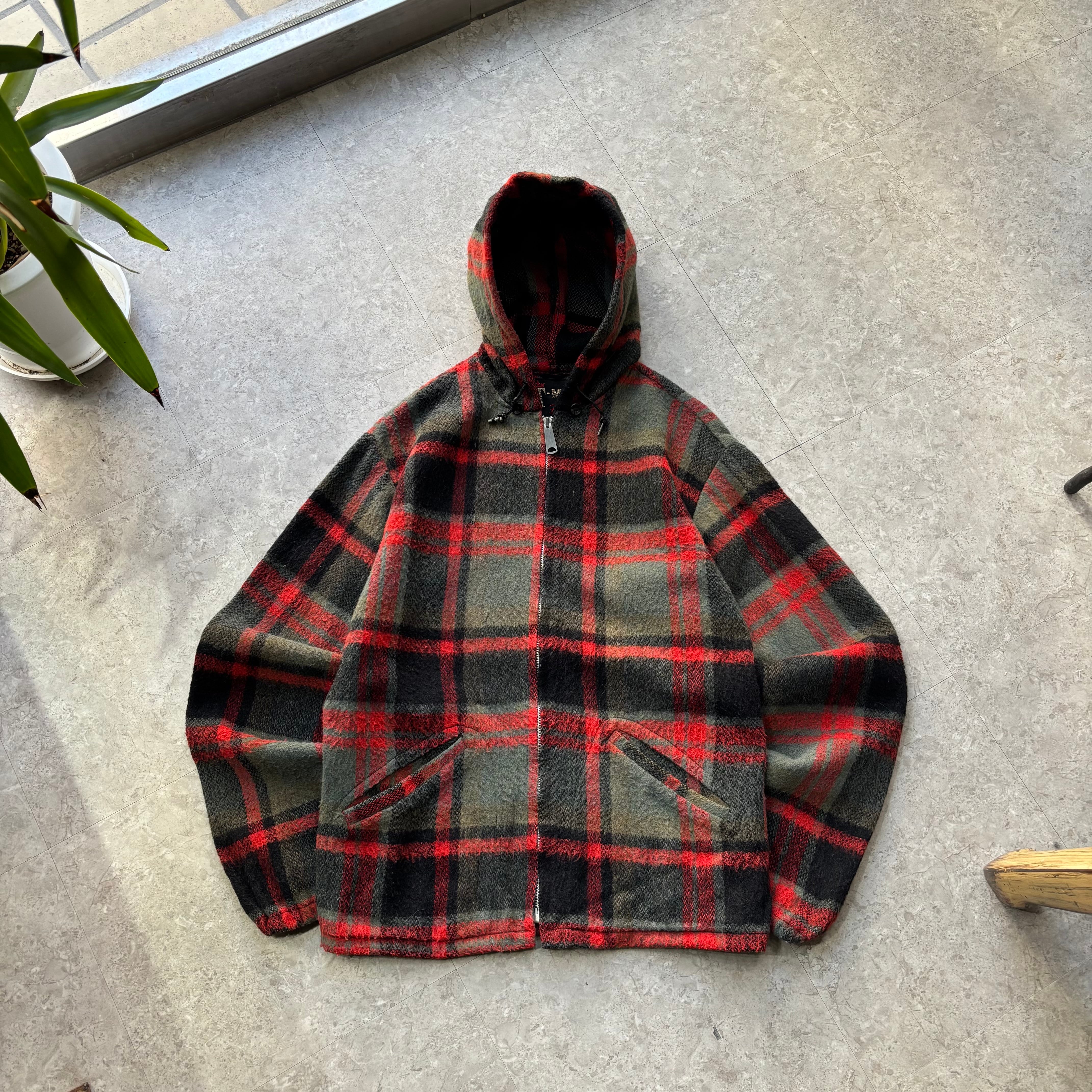 60s Fox Knapp T-MAN wool zip-up hoodie【仙台店】