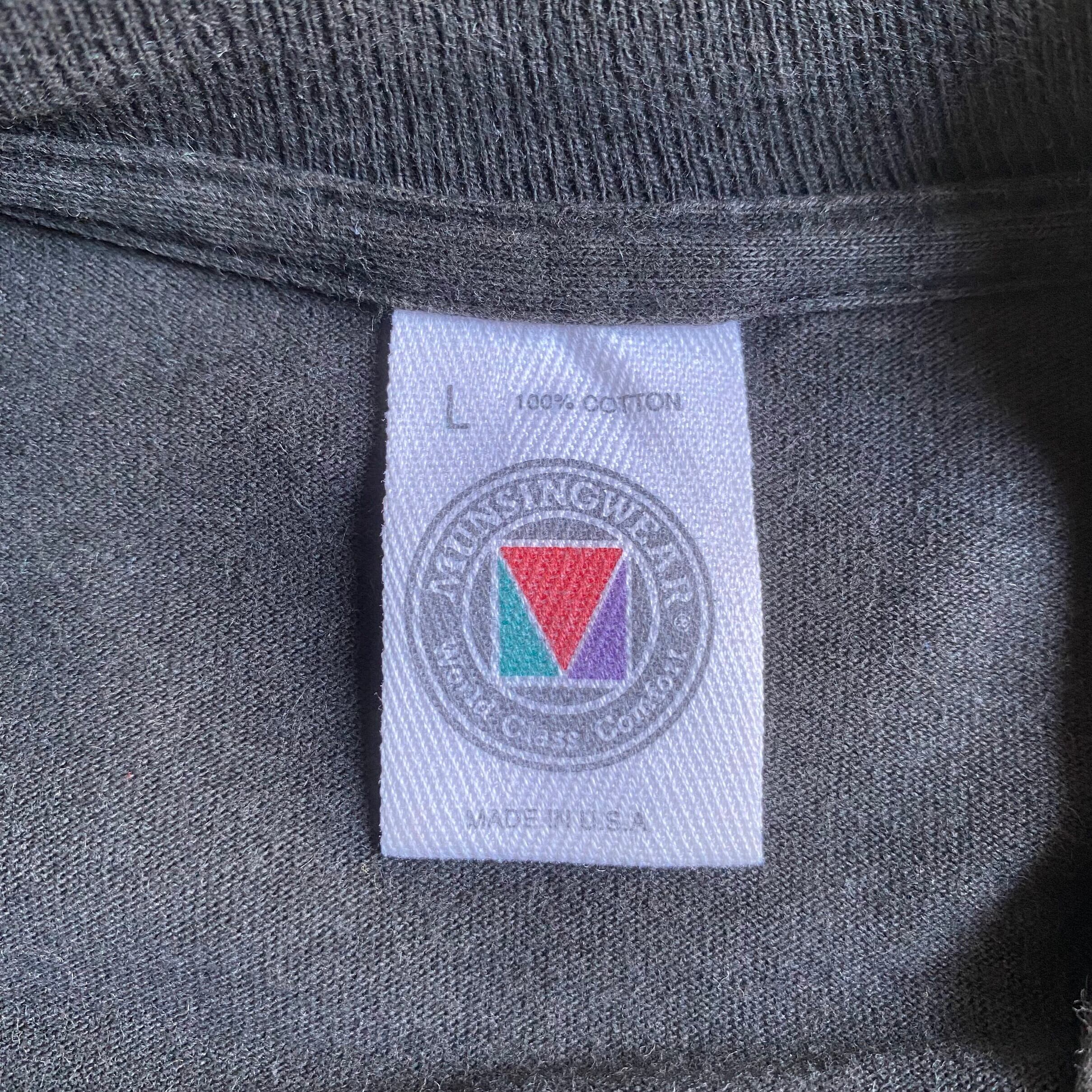 90年代 USA製 MUNSINGWEAR シングルステッチ 無地 ポケットTシャツ