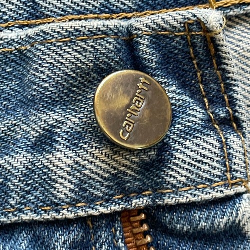 メキシコ製 デニム ダブルニー Carhartt B73-DST 29×32 詳細写真9