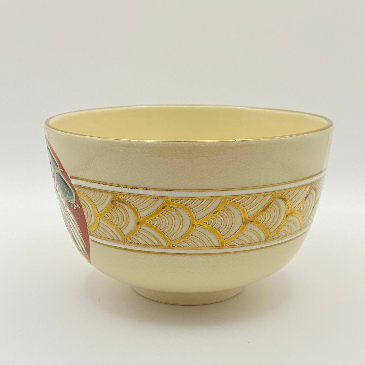 新古】茶碗 仁清写 日之出波 工藤寿楽 共箱入 | 錦玉堂オンラインショップ