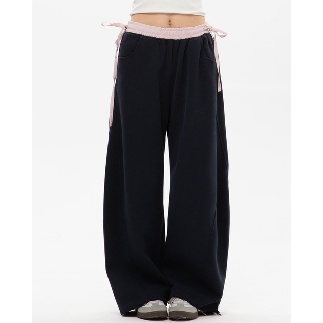 ribbon waist sweatpants　ウエストリボンスウェットパンツ　J0817