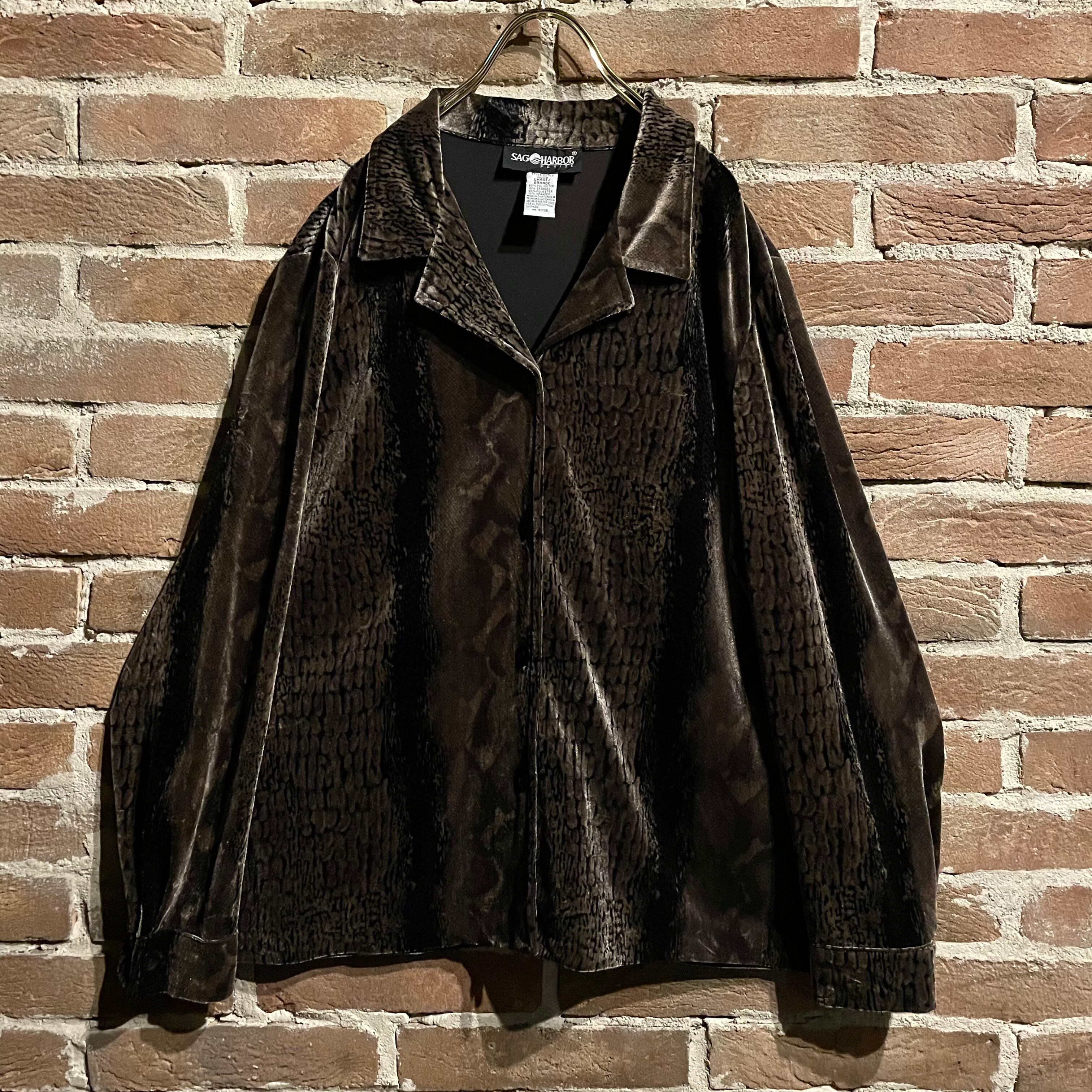 【Caka act3】"もちもち"Beautiful Velour Python Vintage Shirts | Caka(カカ）下北沢古着 ...