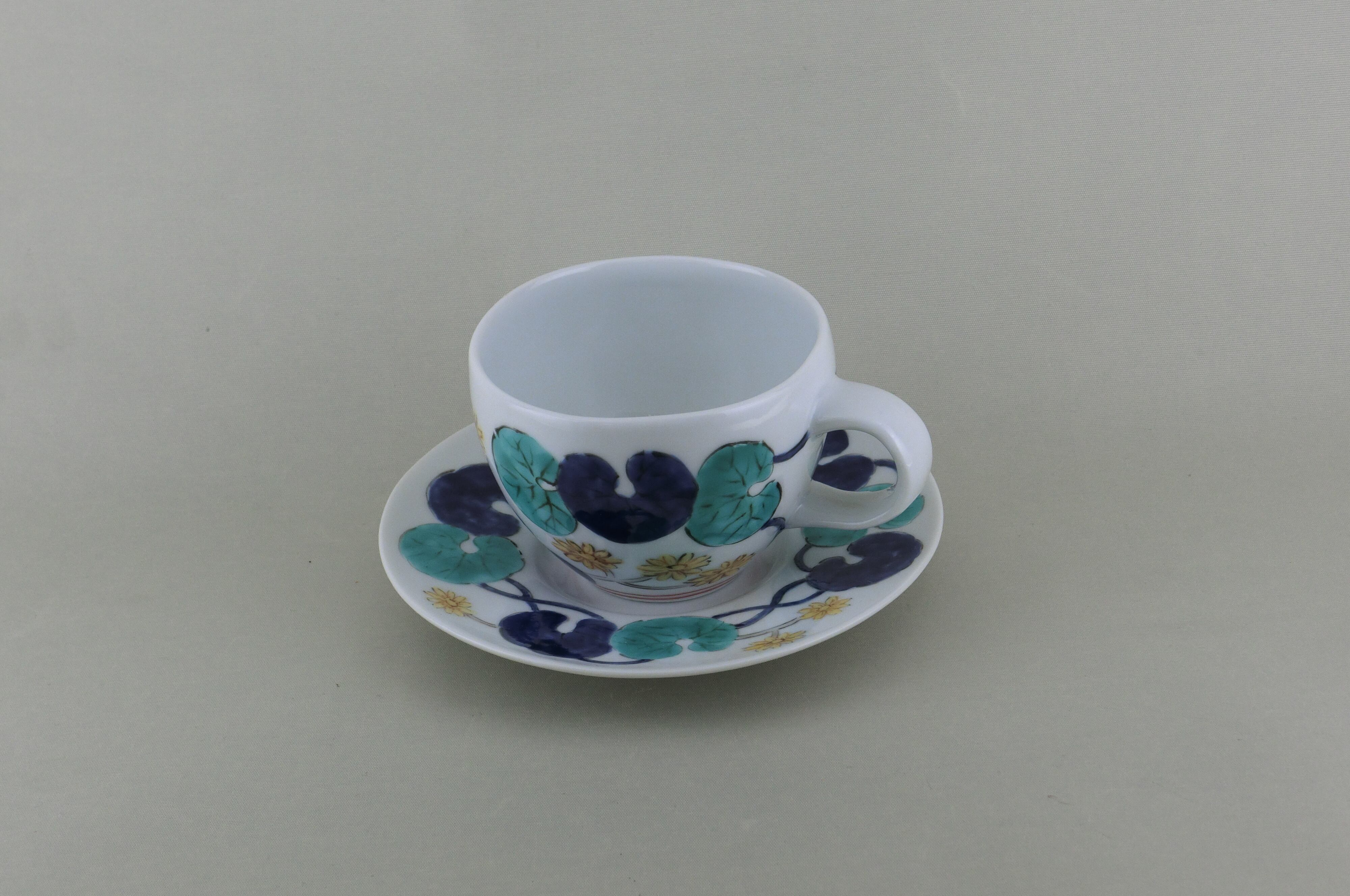 つわぶき　コーヒー碗皿