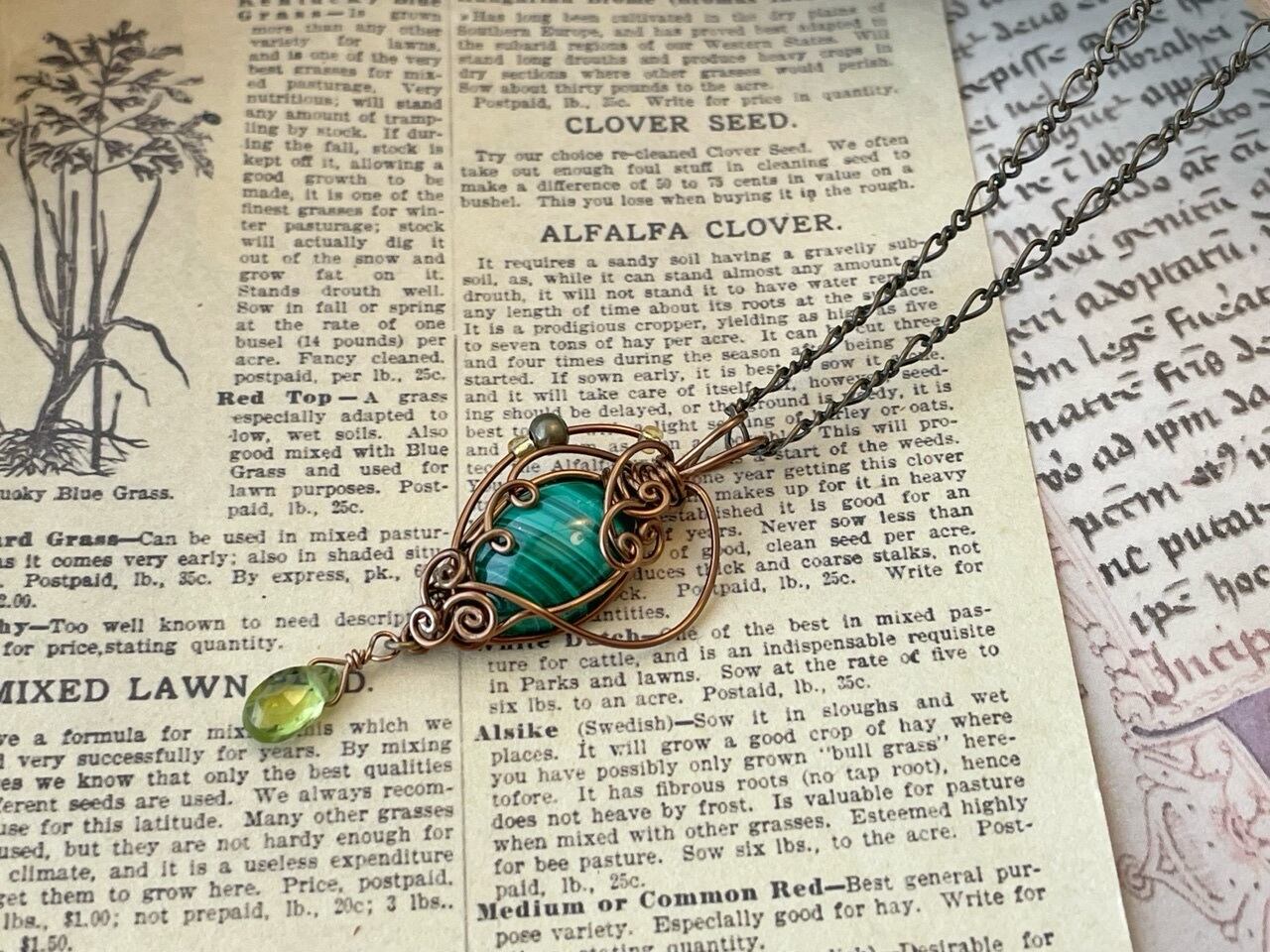 マラカイト ワイヤートップ 専用】サービス品K14gfマラカイト