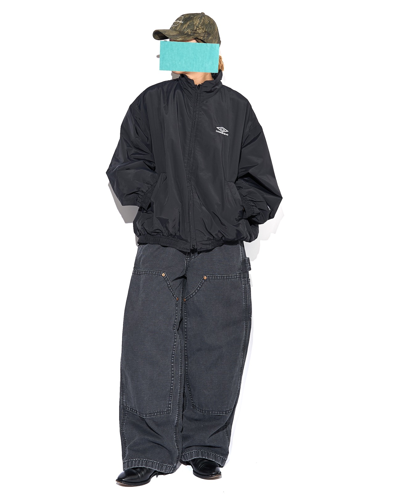 ssstein × UMBRO "CO/NY POPLIN PADDED JACKET〔BLACK〕"