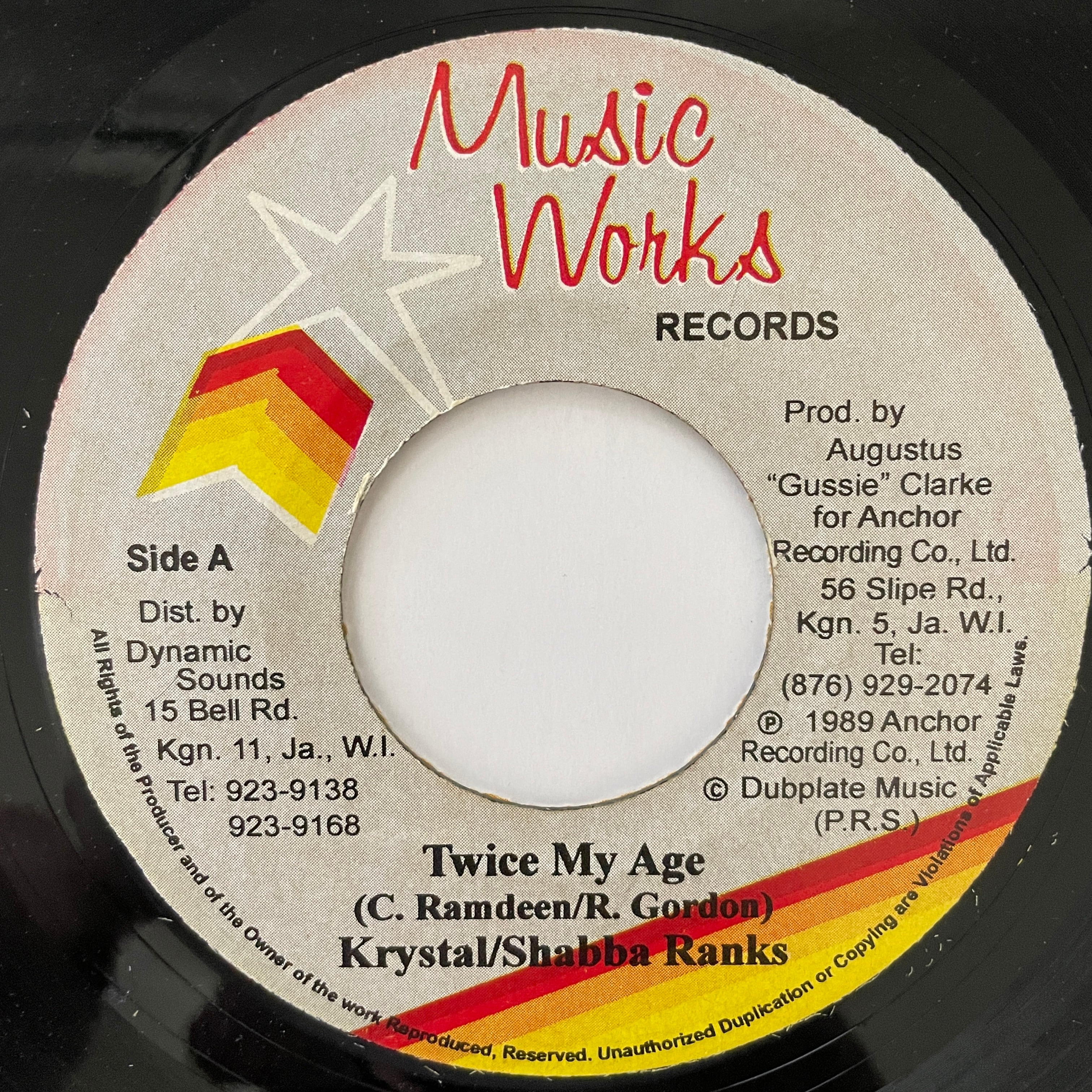 Krystal & Shabba Ranks - Twice My Age【7-20924】