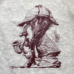 vintage 1980’s~1990’s SHERLOCK HOLMES? print sweat shirt
