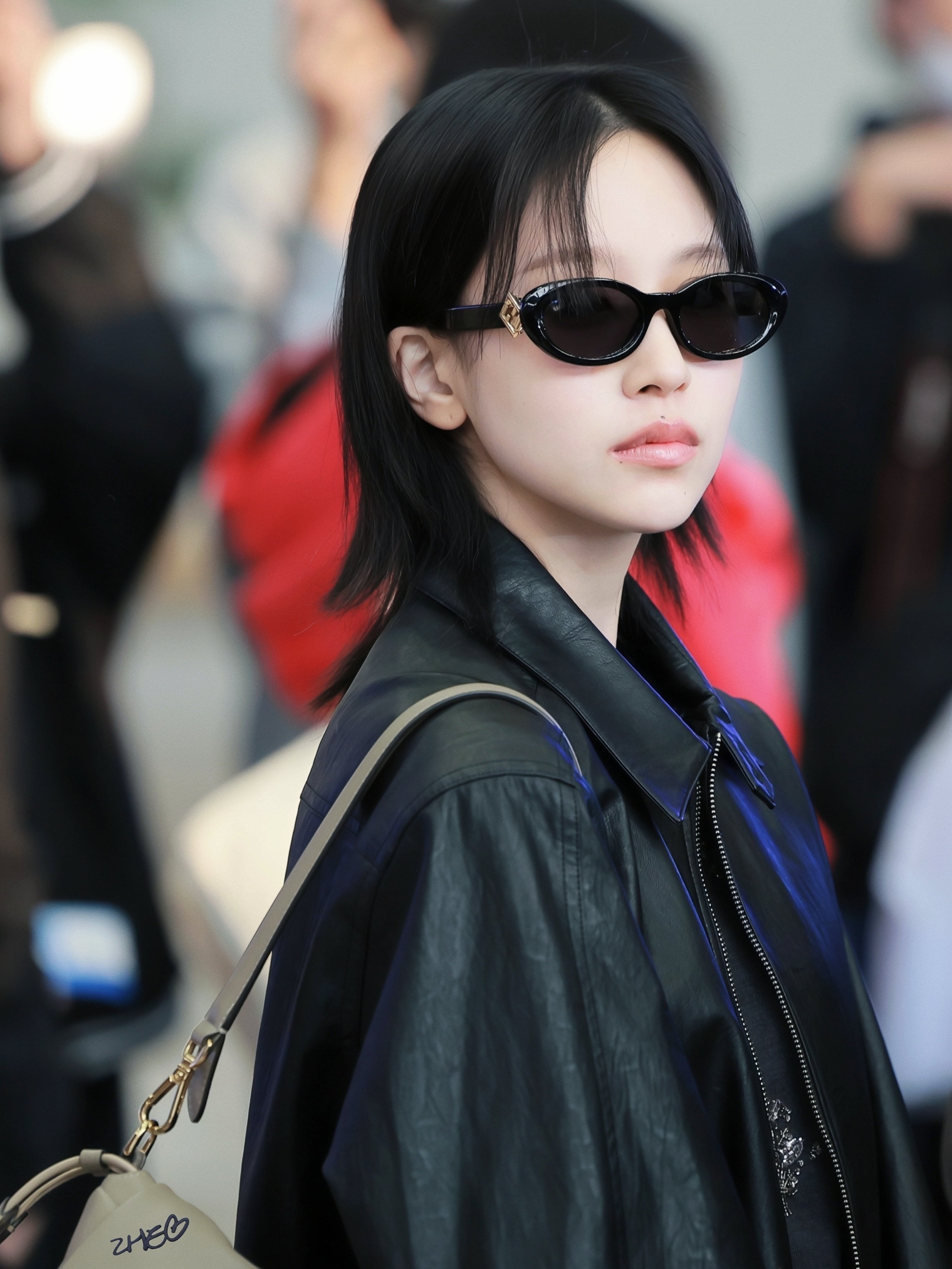 ☆TWICE ミナ 着用！！【LOW CLASSIC】LEATHER HARRINGTON