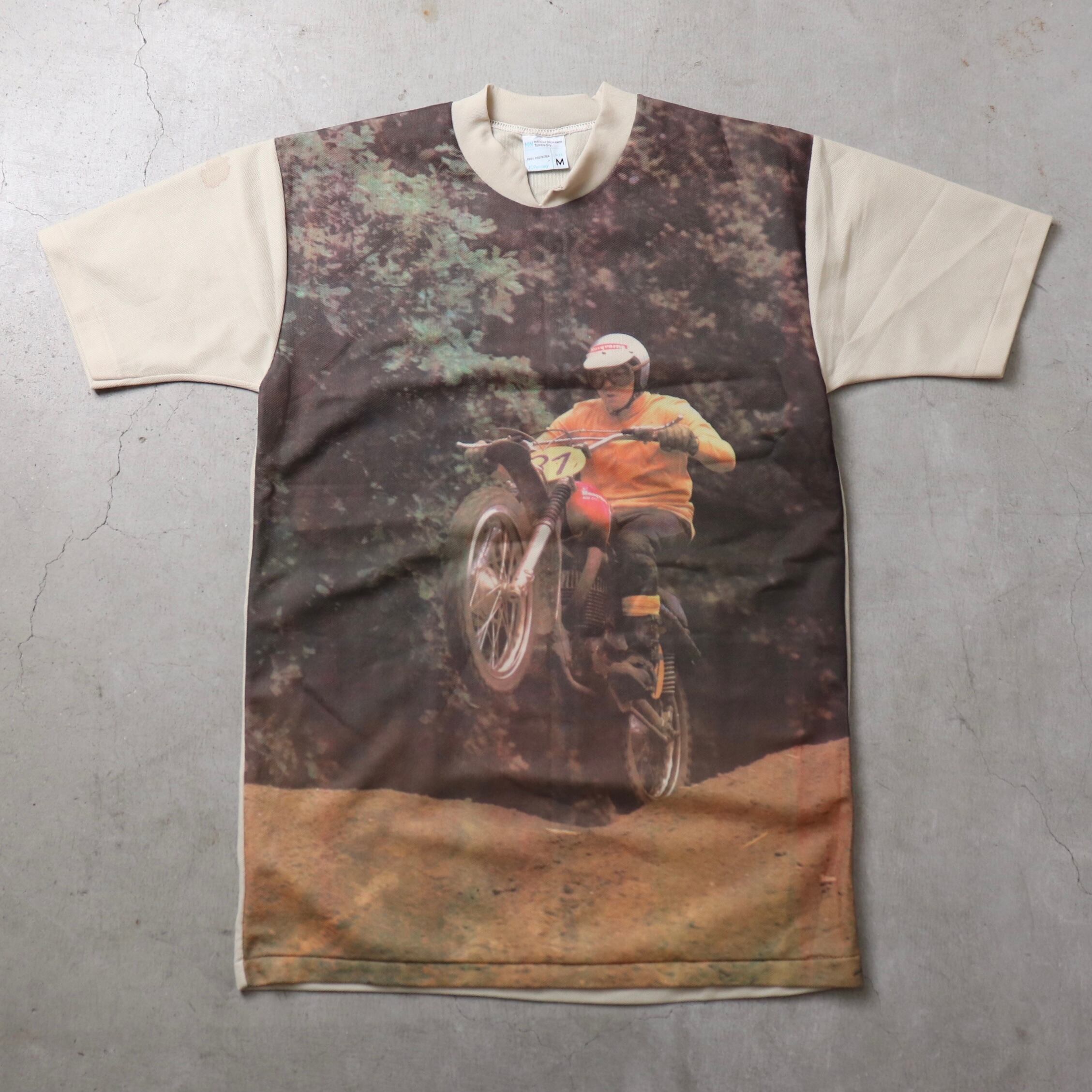 70年代ビンテージTシャツ　モトクロスバイクフォトプリント　JCPENNY