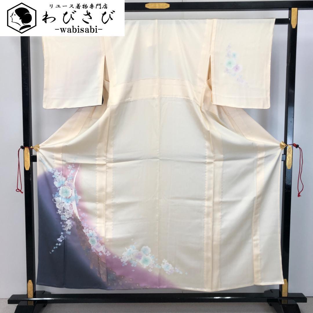 夏帯 名古屋帯 絽 よれ縞織模様 抽象柄 金銀糸 乳白色 O-3597 【公式通販】