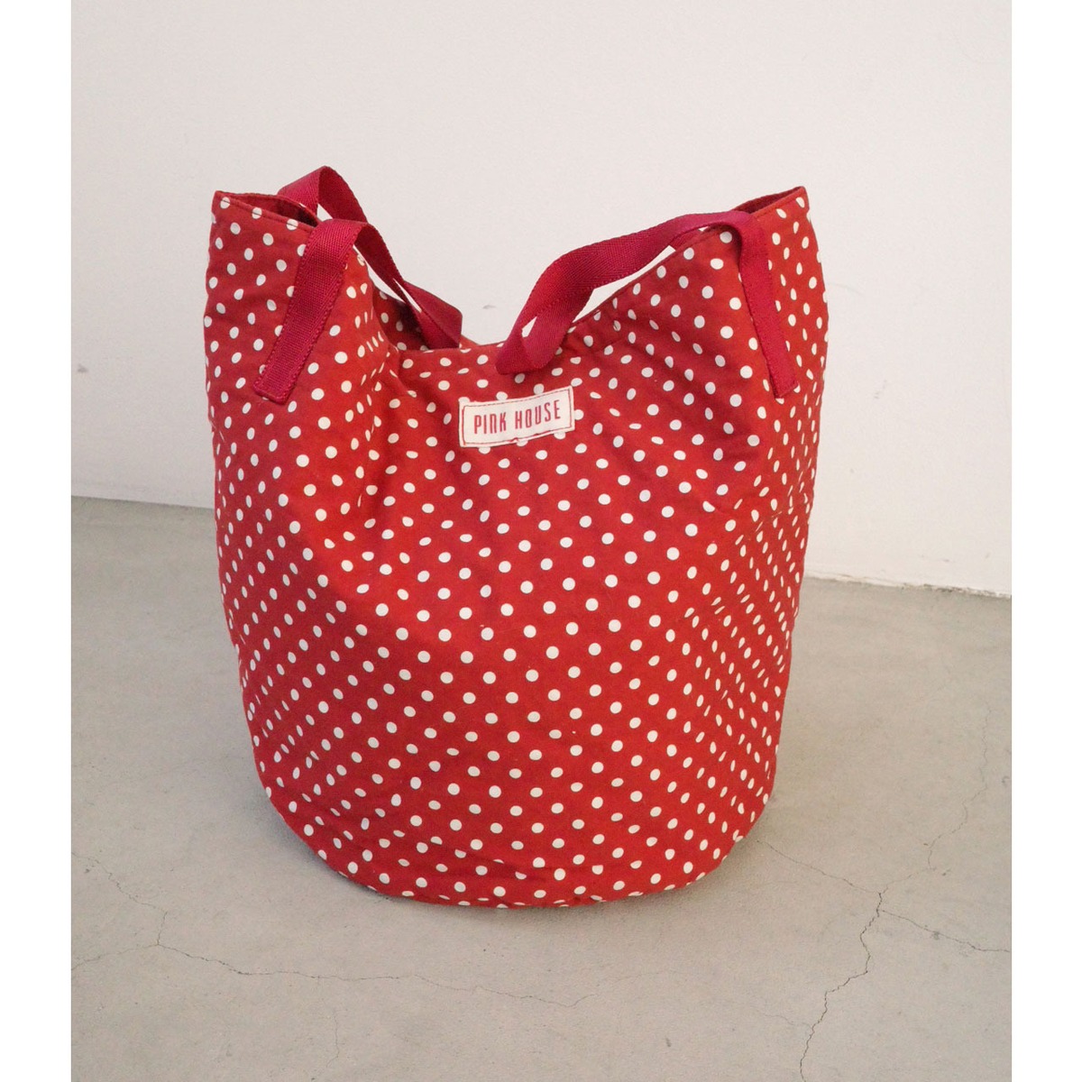 ピンクハウス水玉バケツ型トートバッグ | 5Vintage 