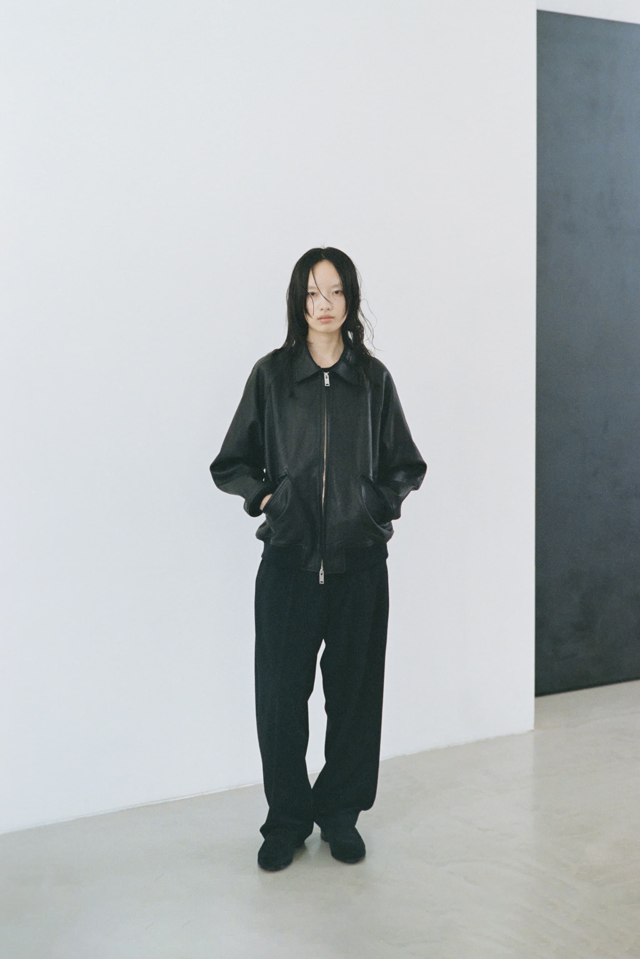 Leather zipup jacket (BLACK) | TTTMSW