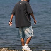 ウォッシュプリント半袖 Tシャツ A4256