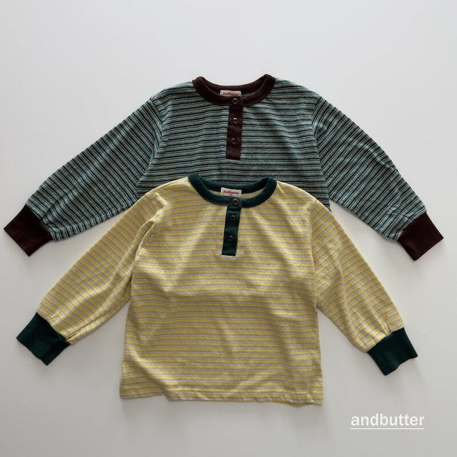 【取寄/韓国直送】and butter ぺペロヘンリーTシャツ｜秋服｜韓国子供服｜26/AT
