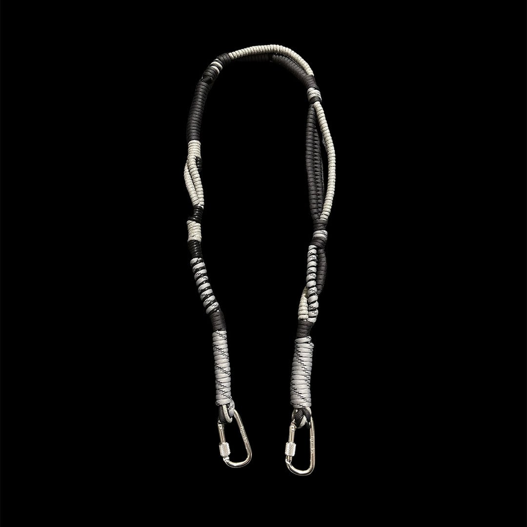 Eueeles (エウエエリス) rope / Gray×Black ショルダー ストラップ