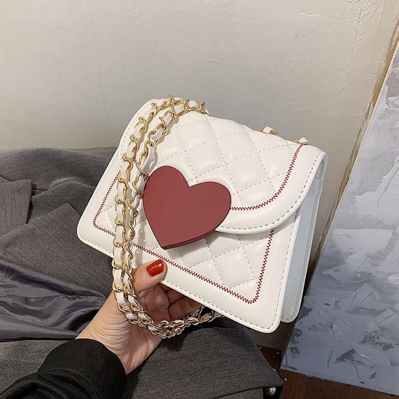Lingge刺繍糸小さなバッグ女性バッグ2020新しいトレンディなファッションオールマッチチェーンショルダーメッセンジャーバッグネット赤小さな正方形バッグ Tiancai_Wing_Bag7929052
