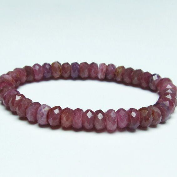 ルビー ブレスレット 8mm 一点物 おまかせ便 111-27577