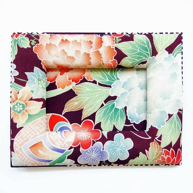 和風　着物リメイク額 着物リメイク+DIY】No.14 プチアートフレーム - YouTube