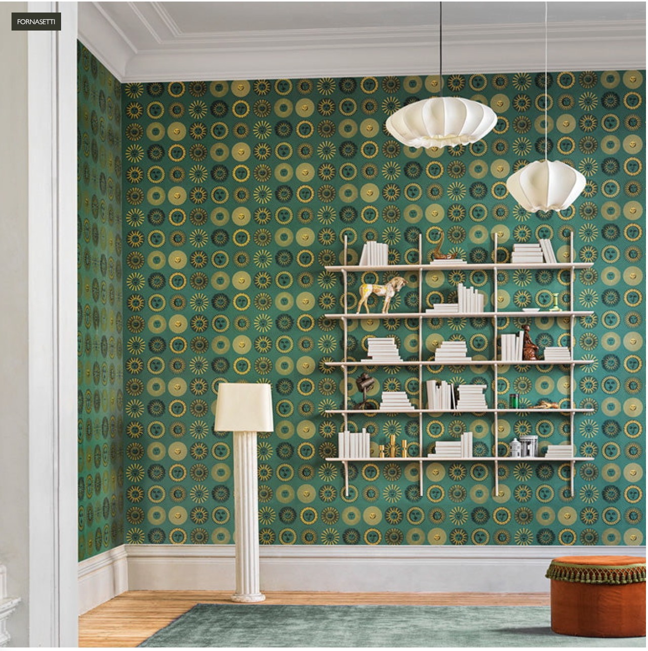 輸入壁紙　Cole & Son Fornasetti Soli