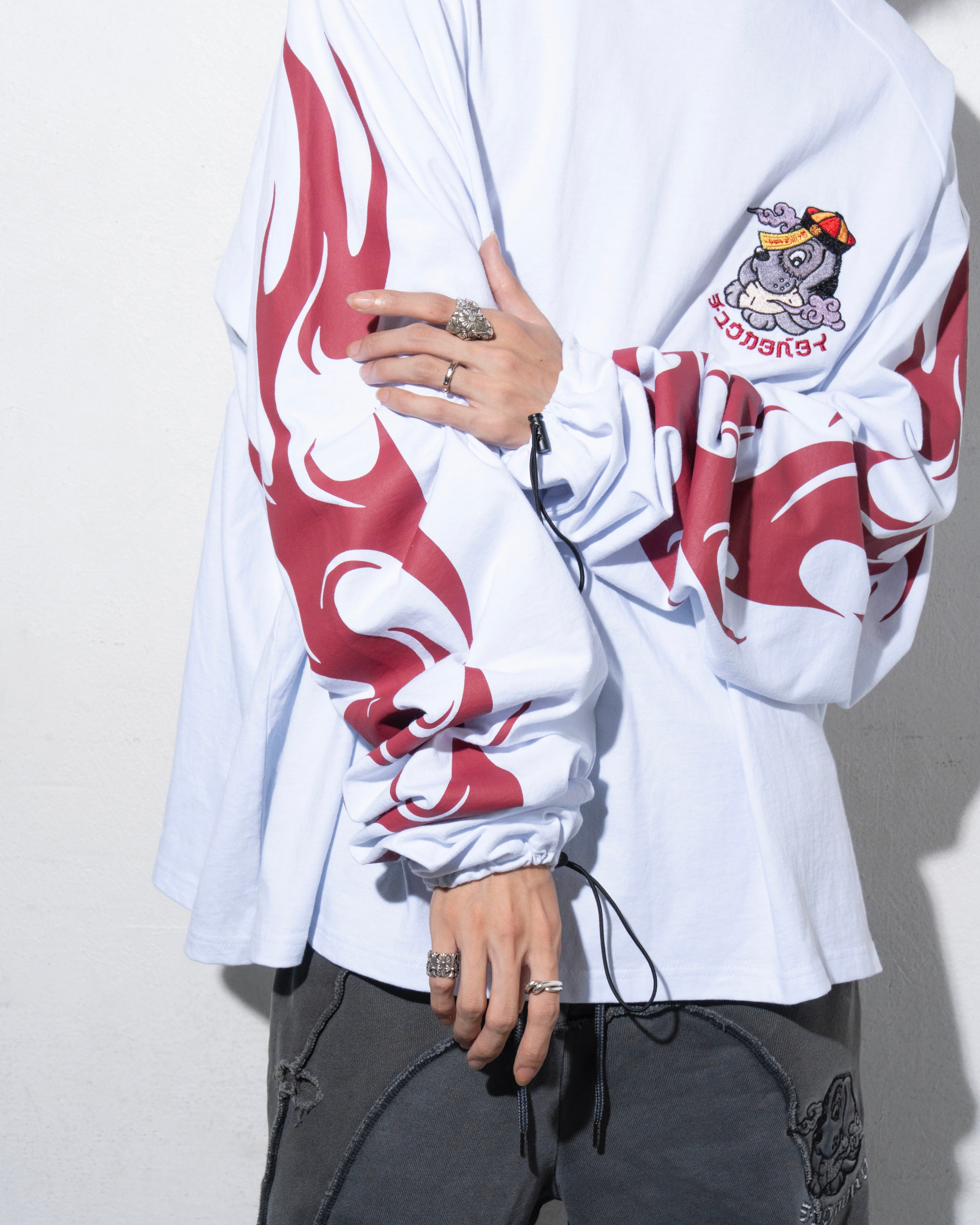 yueniiコラボスウェット/White　チュウカタベタイ チュウカタベタイ LOGO sweat / white | チュウカタベタイ