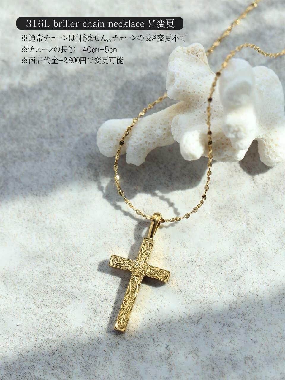 316L hawaiian 2way cross necklace #n07 | rani