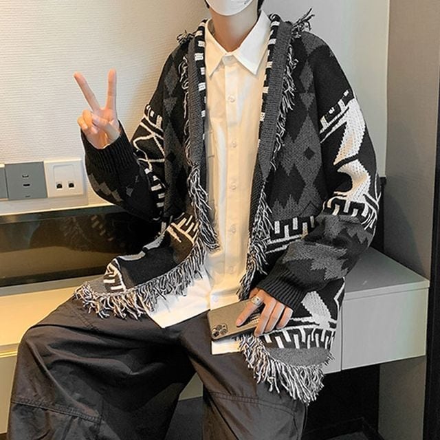 オルテガ柄 ニットアウター オルテガ柄ニットＺＩＰブルゾン ⁄ CRAFT STANDARD BOUTIQUE