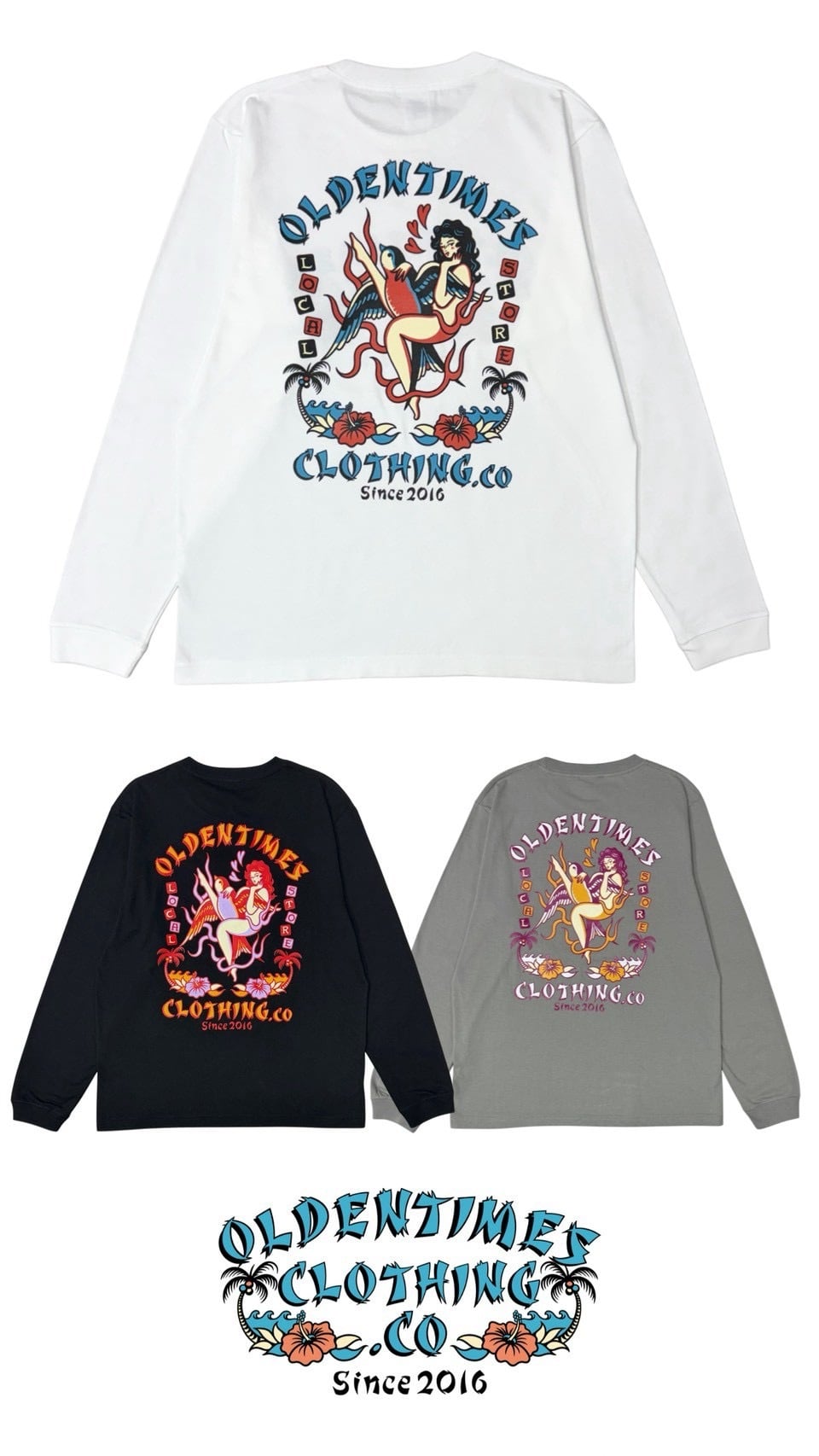 【新作/3色展開】SWALLOW PIN UP GIRL L/S TEE