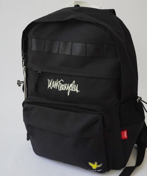 【(What it isNt)ART BY MARKGONZALES / (ワットイットイズント) アートバイ マークゴンザレス 】 ビッグポケット バックパック ブラック/イエロー 2H9-14204