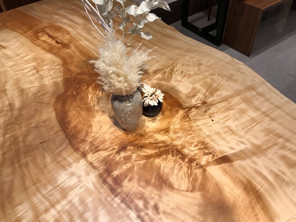 栃（トチ）2600×1200-1170-960×60 横浜元町店_テーブル天板/一枚板