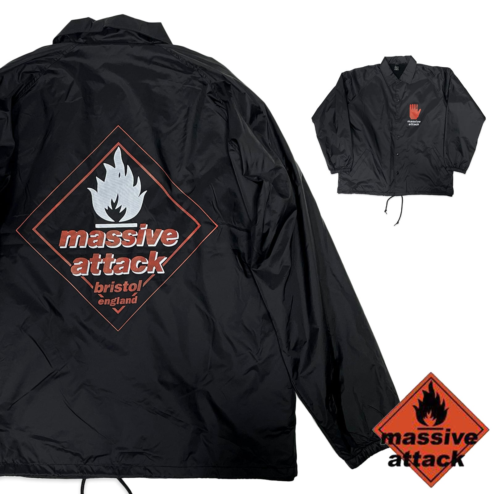Massive Attack 「LOGO」 ボア コーチ ジャケット【BEIMAR】Sherpa
